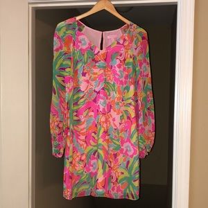 Lilly Pulitzer Carleigh Silk Tunic Dress in Multi Lulu, Size 2.